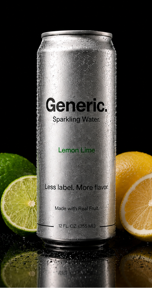 Generic. Lemon Lime Sparkling Water